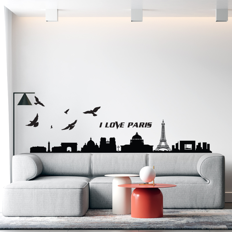 Decal Trang Trí Phòng Làm Việc, Decal Trang Trí Phòng Ngủ, Decal Trang Trí Phòng Khách | Decal Chủ Đề Thành Phố Paris