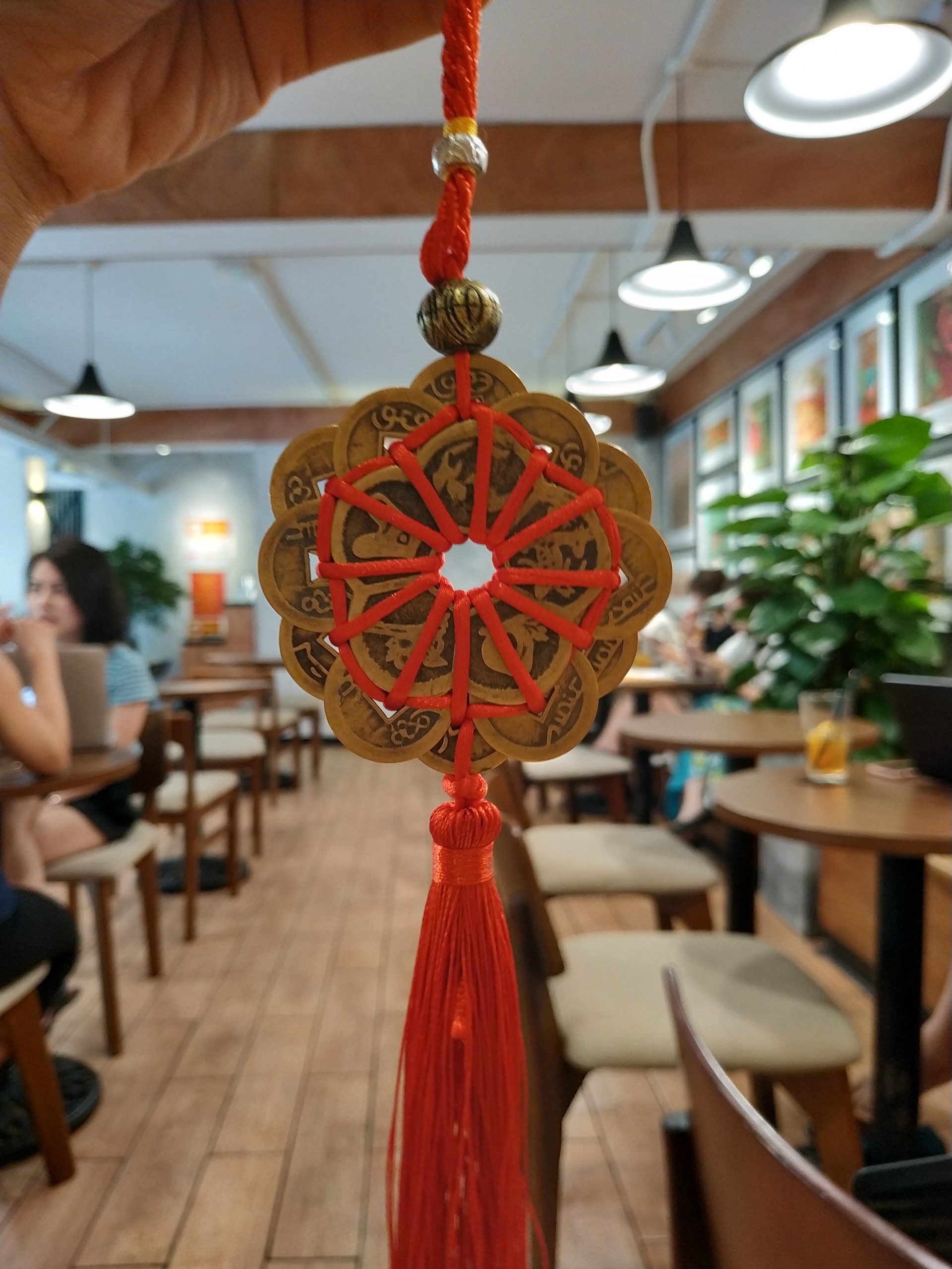 Dây treo đồng tiền hoa mai tài lộc