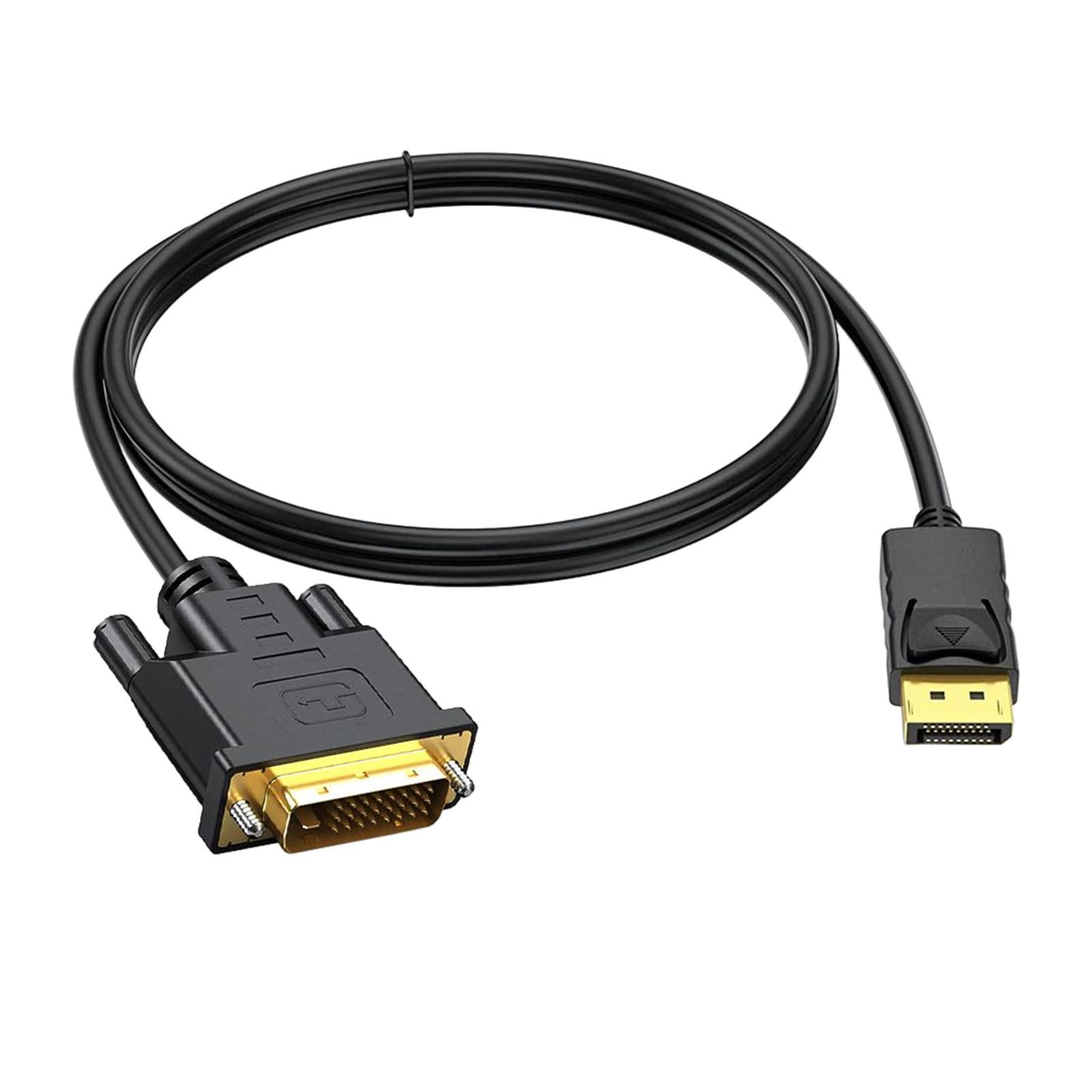 Dp Male to  Male Cable  1080P Plug and Play for Laptops