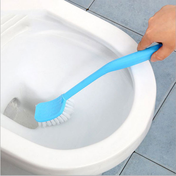 Combo 2 Bàn Chải Chà Toilet + 2 Miếng Dán Treo Tường Tiện Dụng.