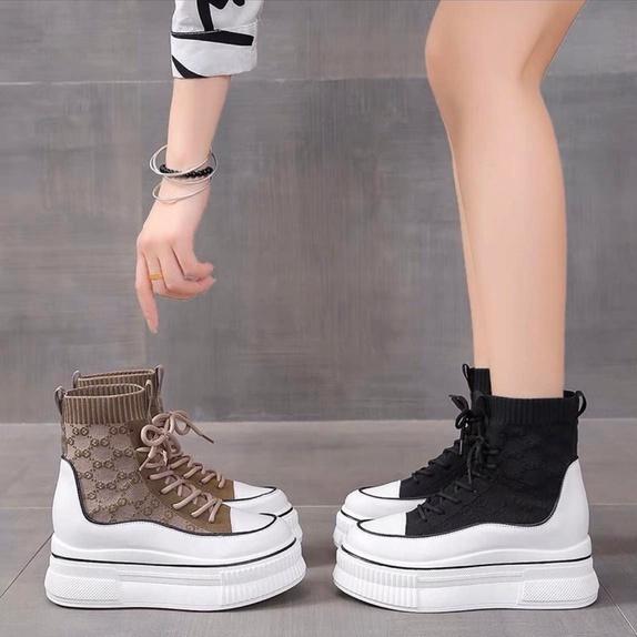 Giày Bốt Nữ, Giày Thể Thao Nữ Đế Độn 7 Phân Sneaker Ulzzang Store 2022 Chất Lượng Đi Chơi Đi Tiệc