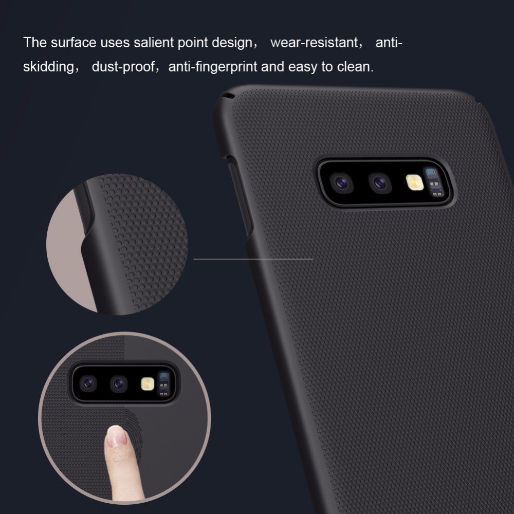 Ốp lưng sần cho Samsung Galaxy S10 Plus hiệu Nillkin - Hàng chính hãng