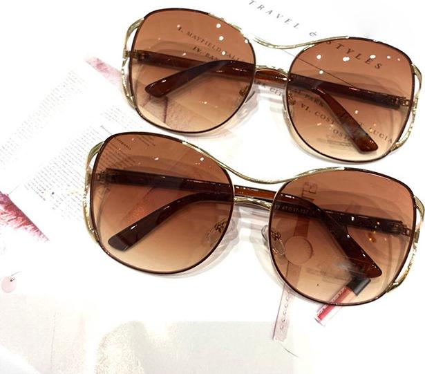 Mắt kính nữ kính mát thời trang táo 2 sóng MS 15