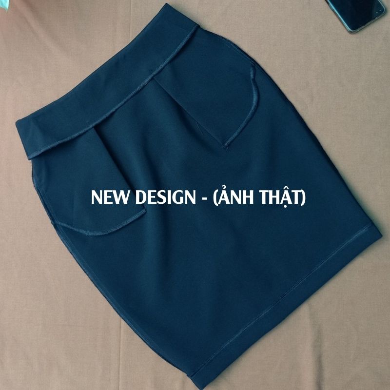 Chân váy bút chì có túi Váy công sở cao cấp form chuẩn dáng đẹp vải kaki thun co giãn New Design CV0005