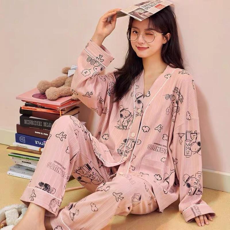 Bộ Ngủ Pyjama Nữ - Bộ Mặc Nhà Chất Cotton 100% Form Đẹp Hàng Chuẩn