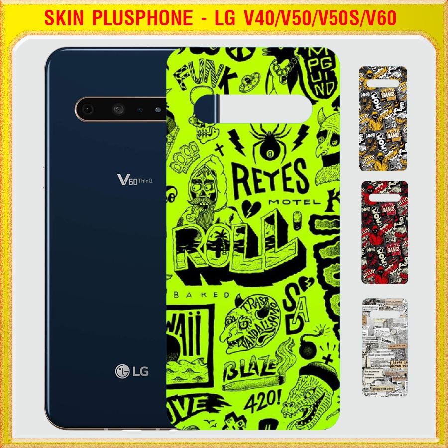 Dán Skin cho điện thoại LG V40, V50, V50s, V60 thinQ in hình nhiều mẫu hot, độc lạ