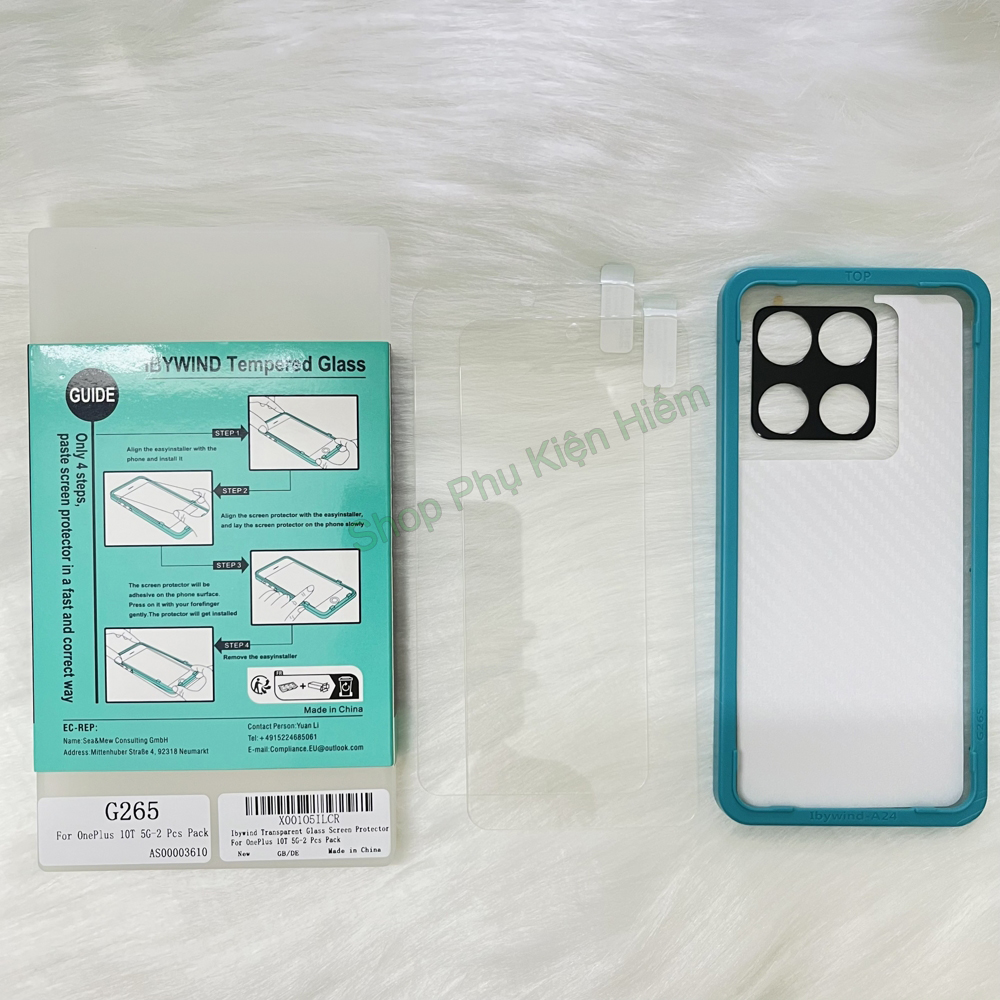 Bộ 2 kính cường lực dành cho Oneplus 10T - Ace Pro cao cấp Ibywind - Hàng nhập khẩu