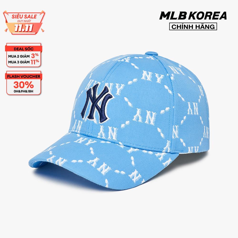 MLB - Nón bóng chày thời trang Monogram Ball 3ACPM032N