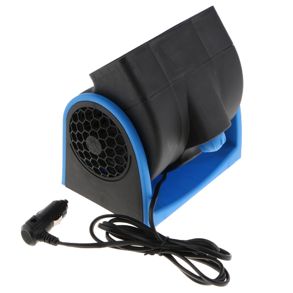 2xCar Truck Cooling Air Fan 12V 2 Speed Silent Cooler Fan w/ Cigarette Lighter