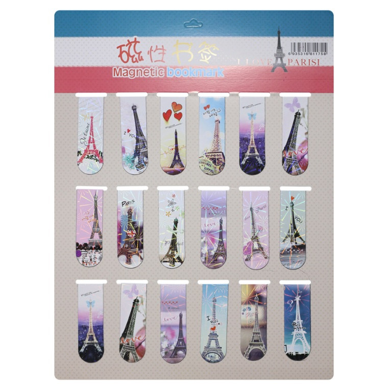 Bookmark Nam Châm Đánh Dấu Sách - Tháp Eiffel (Mẫu Ngẫu Nhiên)