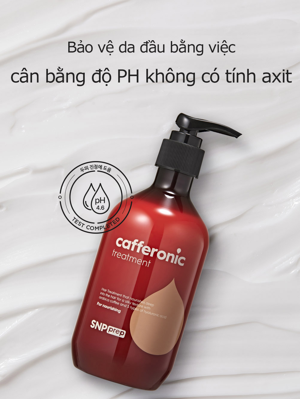 Dầu Xả Dưỡng Tóc Suôn Mượt, Chắc Khỏe SNP PREP CAFFERONIC TREATMENT 310ML