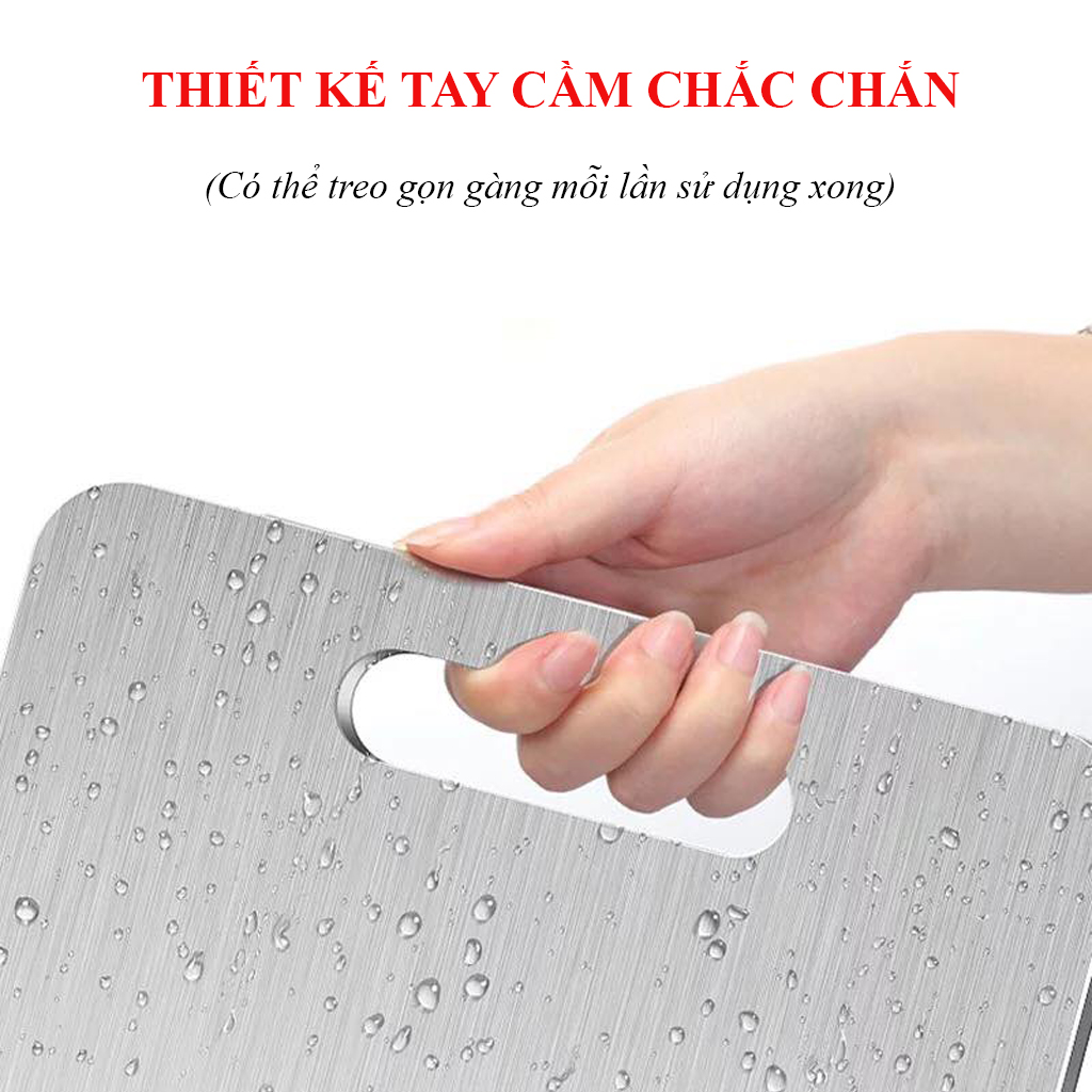 Thớt Inox 304 Kháng Khuẩn Chống Bám Bẩn - Hàng chính hãng