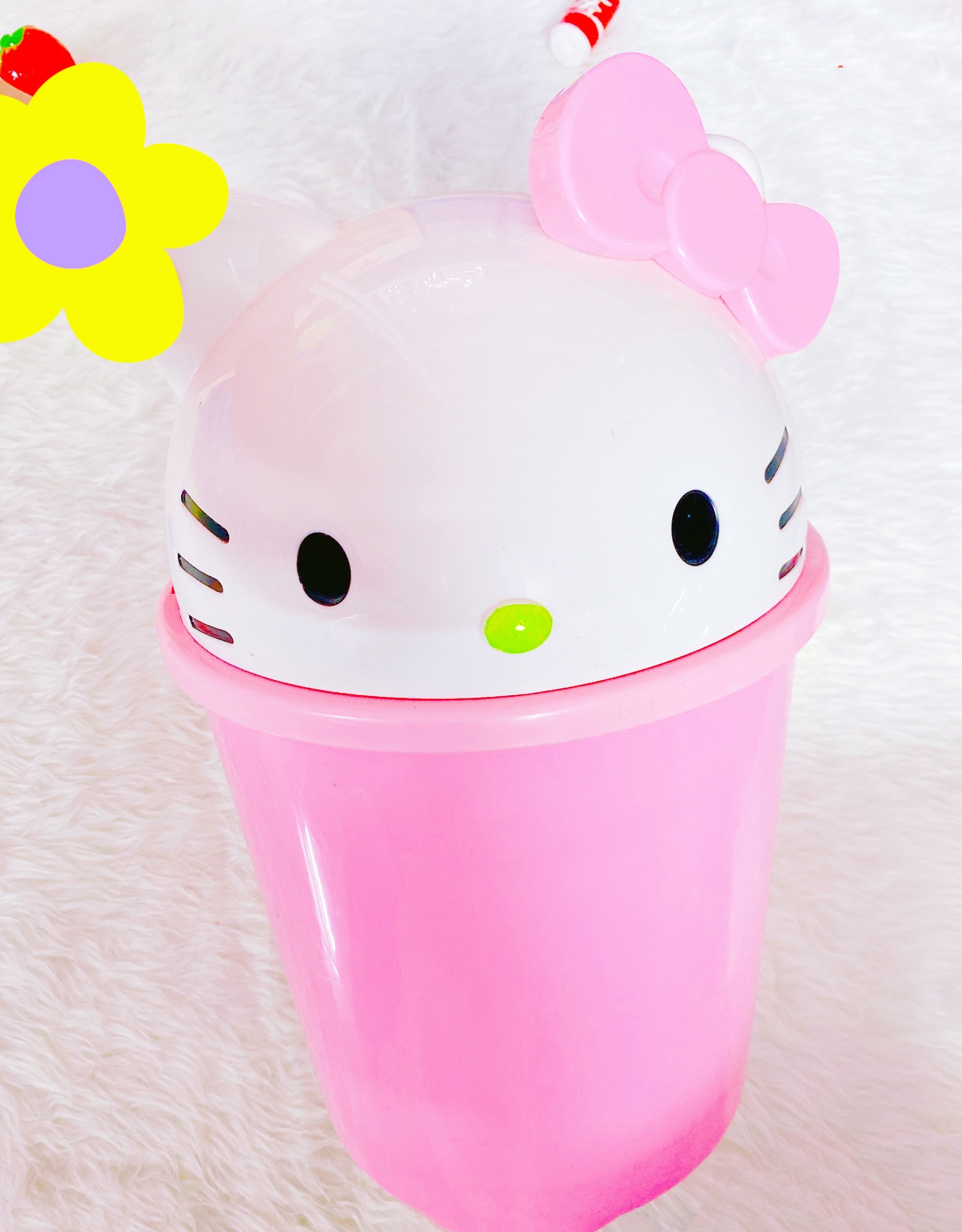 Thùng Rác Hello Kitty Lớn 40 x 20 cm Để Văn Phòng