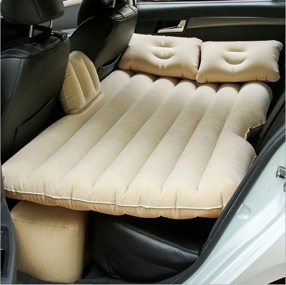 Nệm hơi xe ô tô Nhà của Mẹ cao cấp chất liệu vải nhung kích thước 140 x 90 x 50 cm - Màu sắc giao ngẫu nhiên