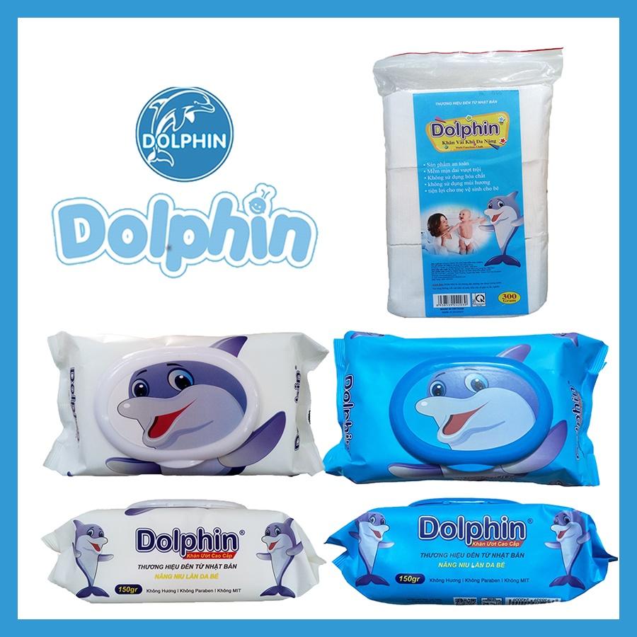Khăn ướt và khăn khô cao cấp Dolphin