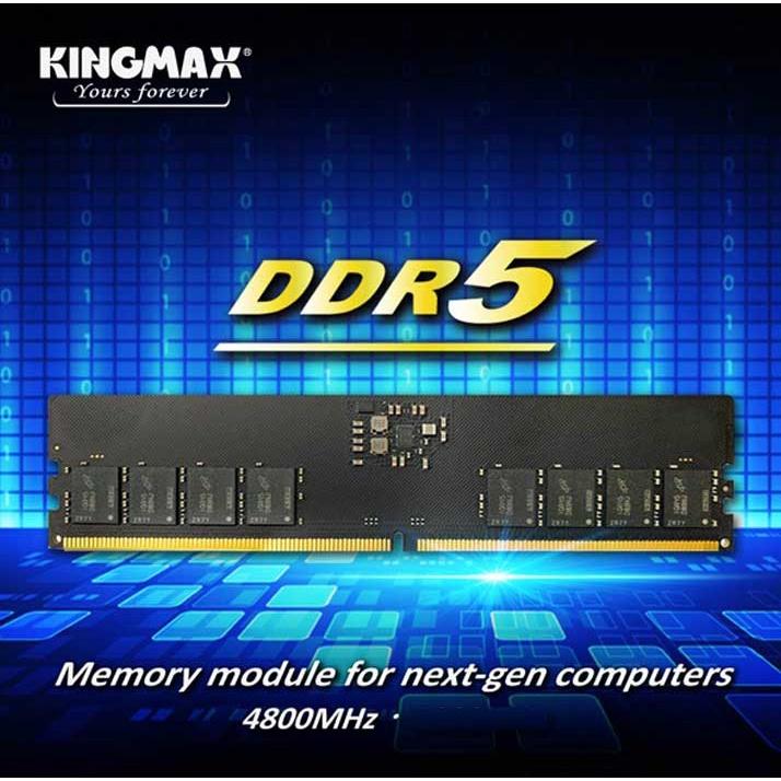 DDR5 Kingmax 16GB 4800MHz - 288-Pin; 38.4GB/s; CL= 40; 1.1v; UDIMM- Hàng chính hãng