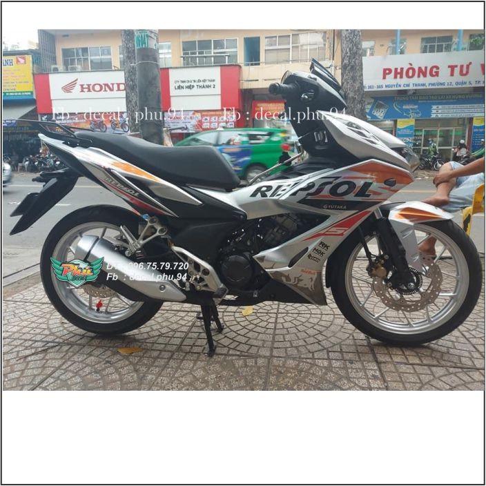 Tem Rời Winner X Repsol bạc cam (D)