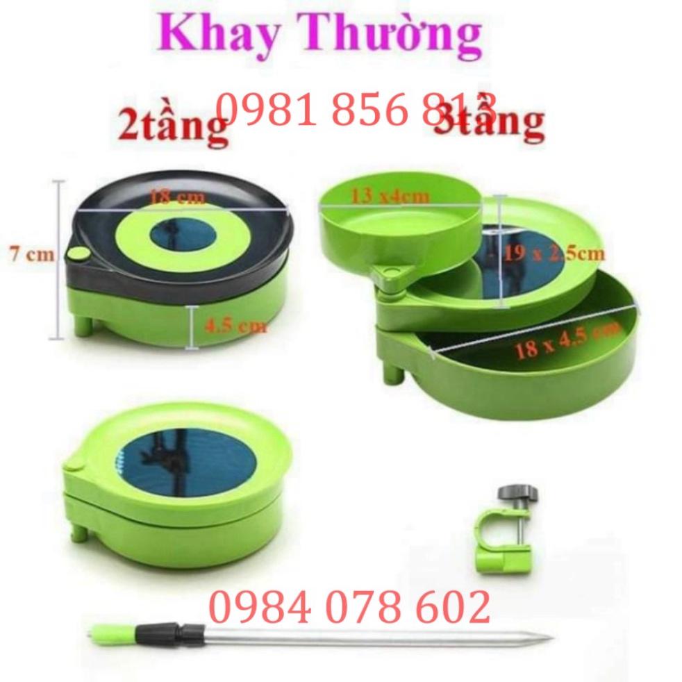 sale to sale Khay đựng mồi câu đài 2 tầng, 3 tầng - uy tín - xả hàng tồn