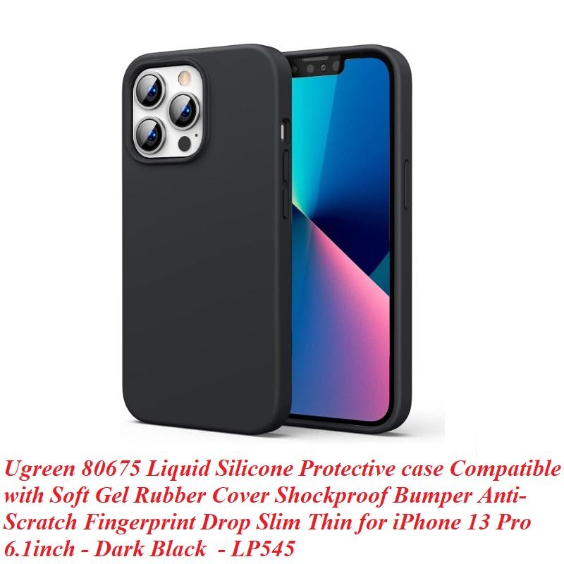 Ugreen UG80675LP545TK Màu Đen Silicone Ốp Lưng Iphone 13 Pro 6.1inch - HÀNG CHÍNH HÃNG