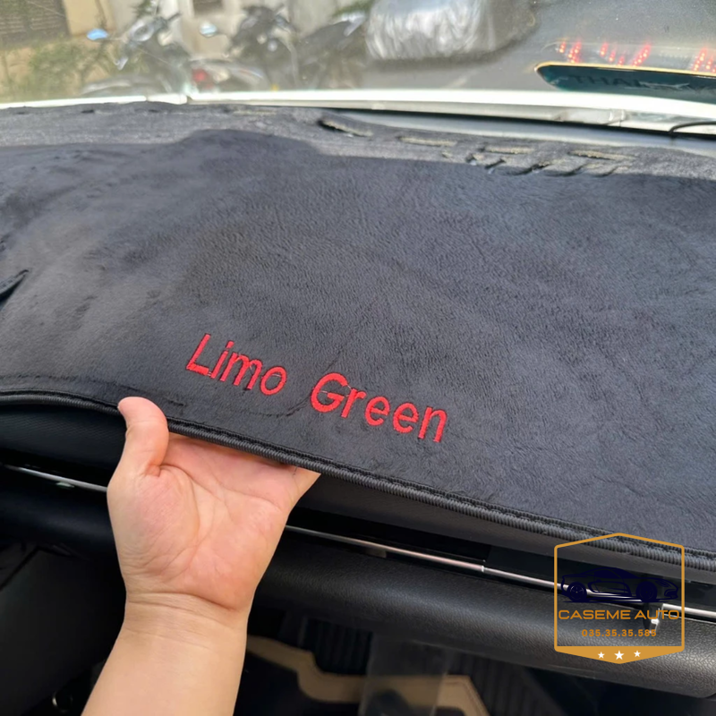 Thảm Taplo 3 Lớp Cho VinFast Limo Green – Nhung Lông Cừu & Da Vân Carbon Cao Cấp, Chống Nắng – Bảo Vệ Taplo Hiệu Quả - Hàng Chính Hãng