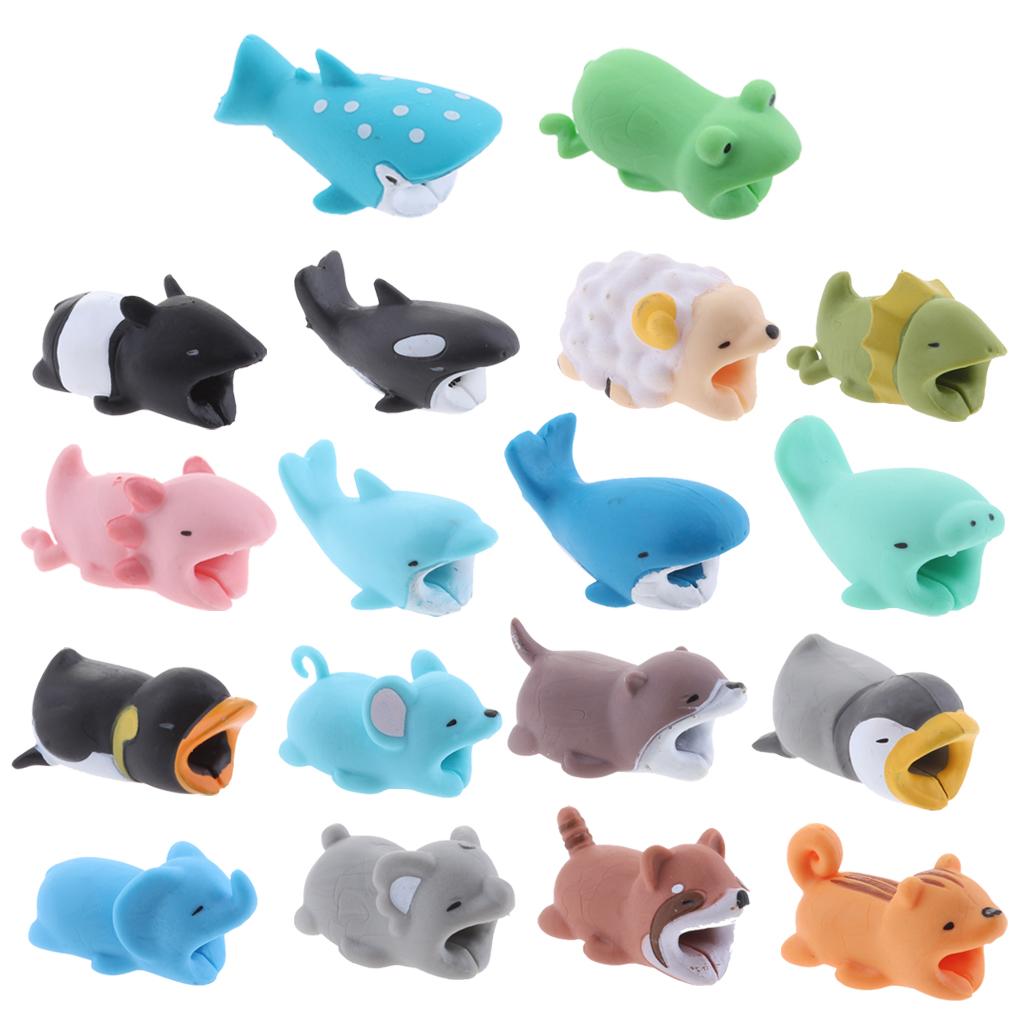 Animal Wire Protectors Headphone Cable Saver for Apple Android Universal Charging Cable Accessory