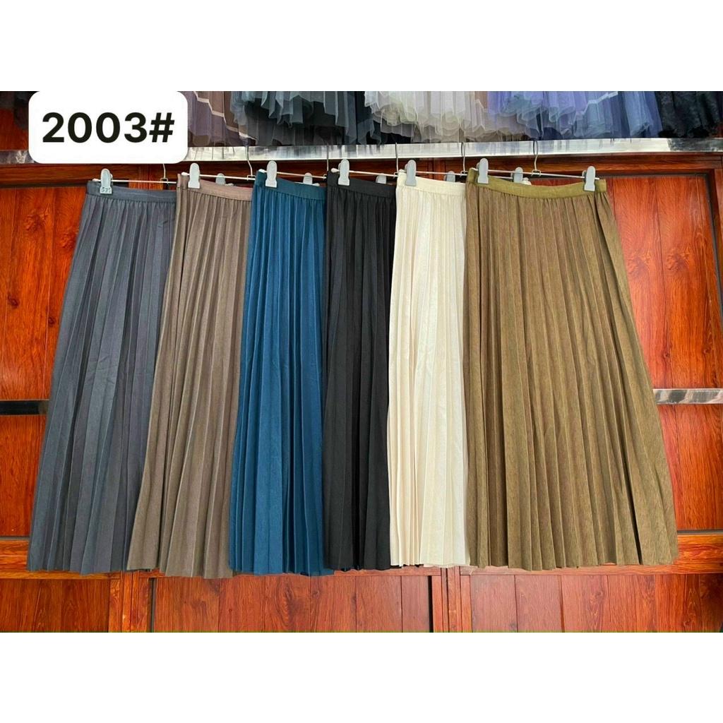 Chân Váy Xếp Ly Dáng Dài Nữ Tính