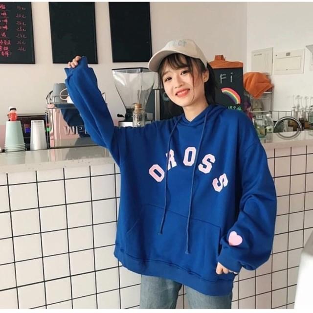 Áo khoác Hoodie nữ form rộng Hàn Quốc siêu đẹp