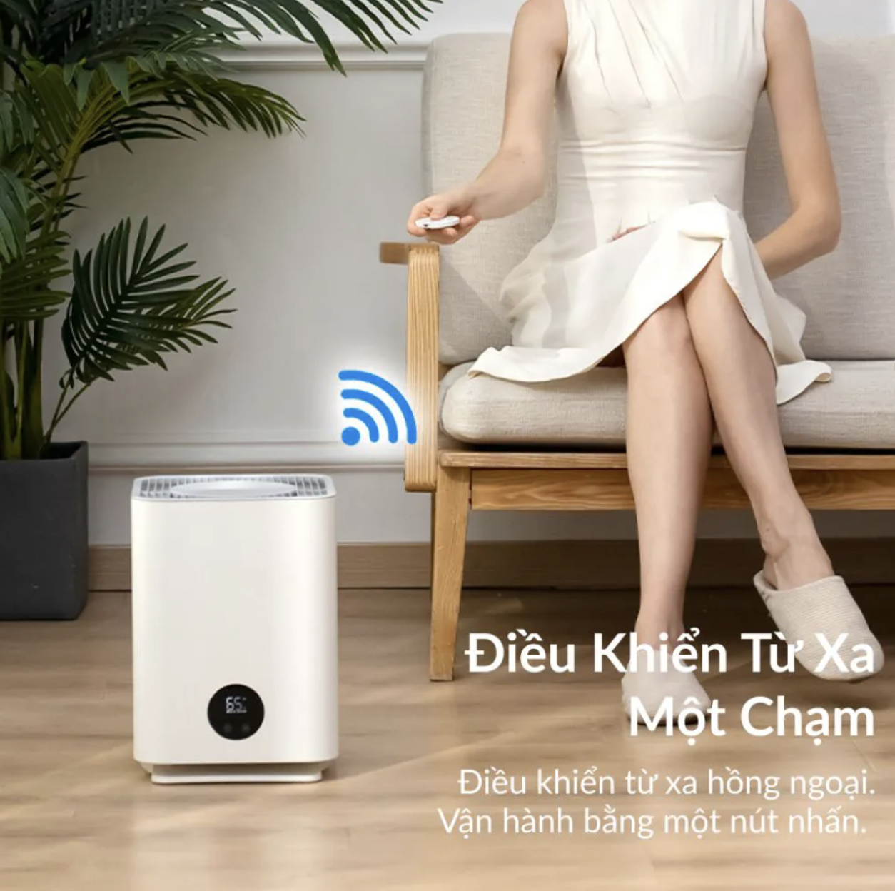 Máy Lọc Không Khí Kiêm Máy Tạo Độ Ẩm Xiaomi Lydsto H503 Tự Động Tạo Độ Ẩm, Điều Khiển Bằng Cảm Biến Thông Minh - Hàng Chính Hãng