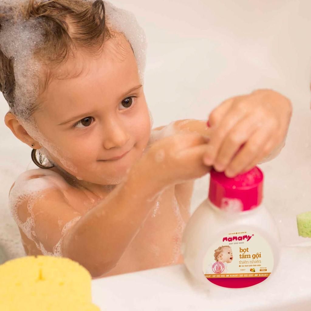 Bọt tắm gội thiên nhiên an toàn cho bé Mamamy