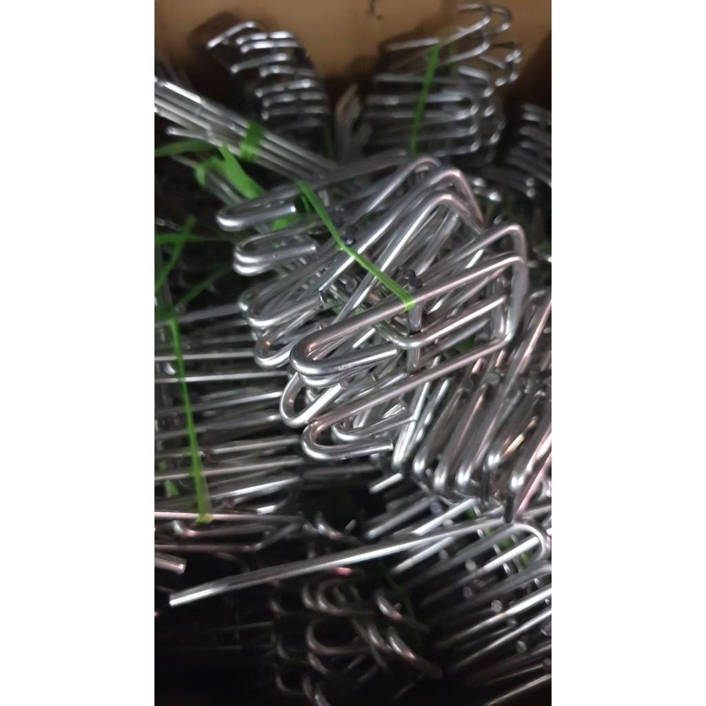 Móc inox cài lưới, tay cài lưới dùng cho tấm lưới treo đồ siêu thị, phụ kiện điện thoại, decor trang trí