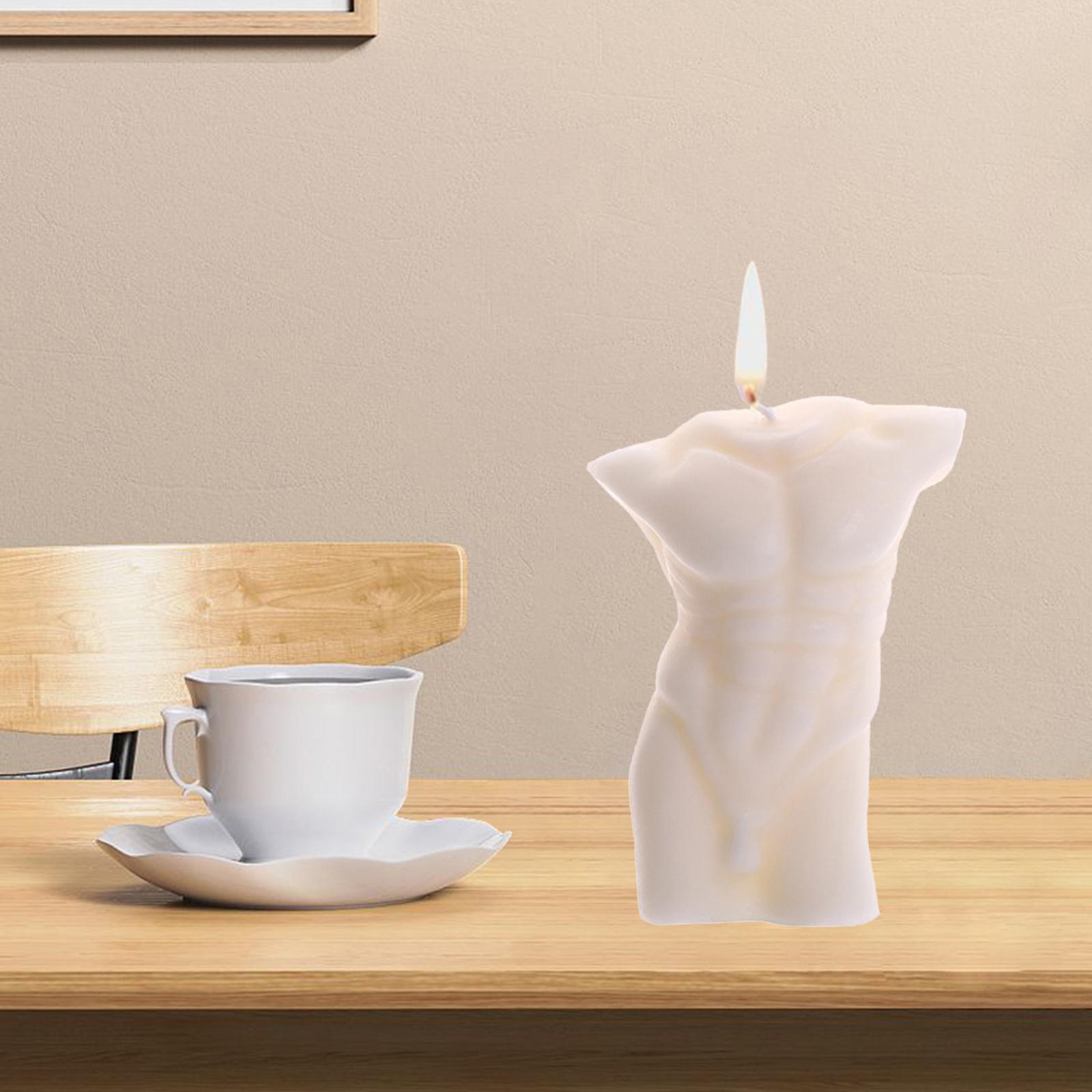 3D Body Soy Candle Torso Scented Candles White