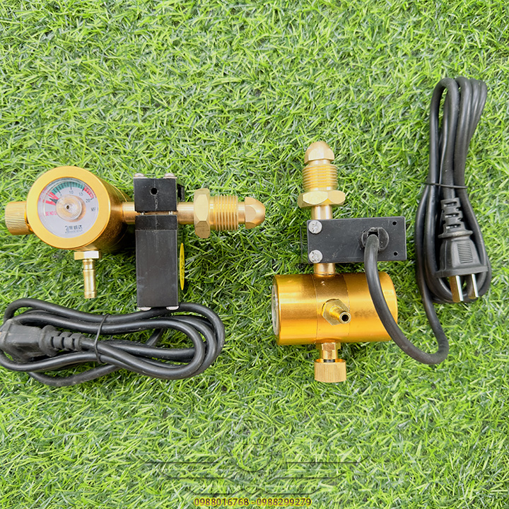 Đồng Hồ Hàn Mig Tiết Kiệm Khí Co2 220V Ren Ngoài