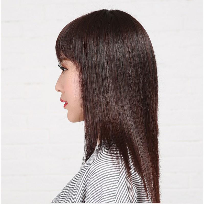 Tóc giả nữ nguyên đầu kiểu chiếc lá dễ thương, hàng cao cấp - TG11