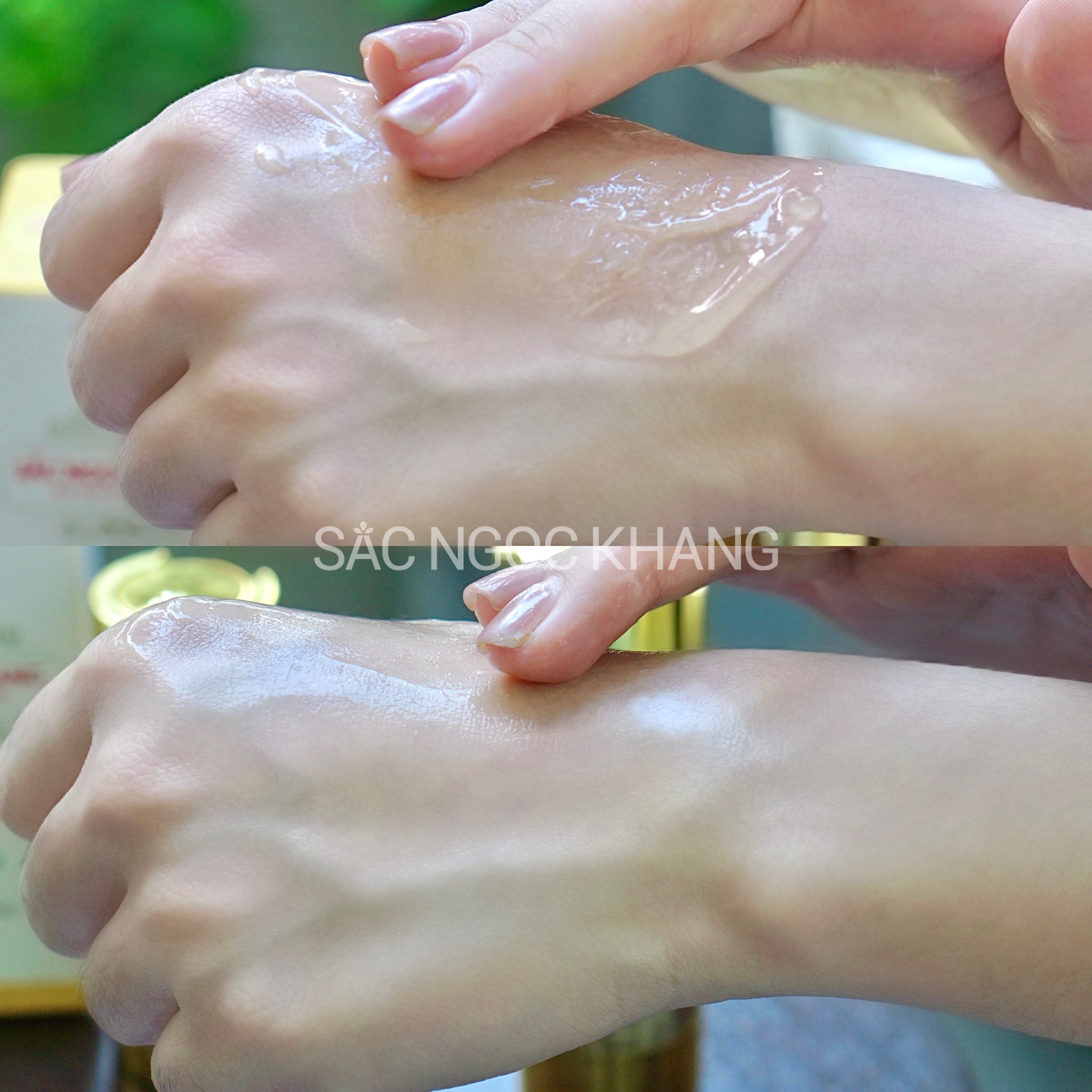 Bộ đôi cấp ẩm, dưỡng trắng da Sắc Ngọc Khang: Serum C dưỡng trắng 30ml + Kem dưỡng da ban đêm 30g