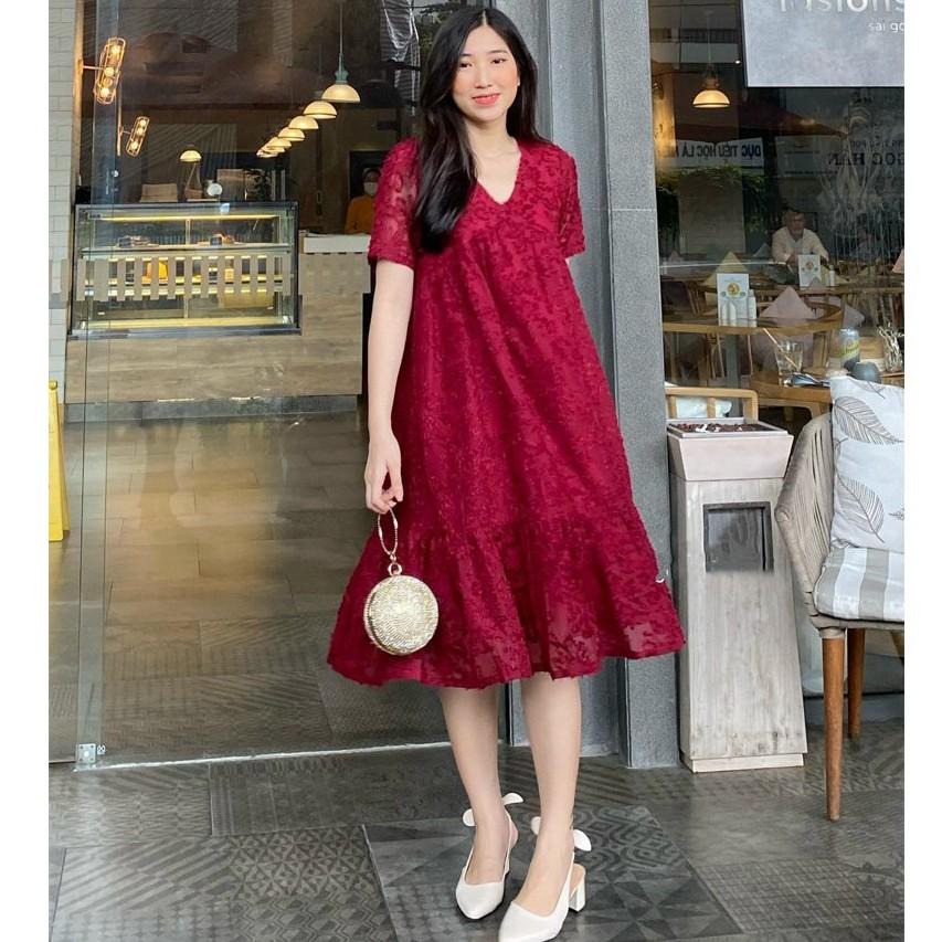 Đầm bầu xinh dập ly