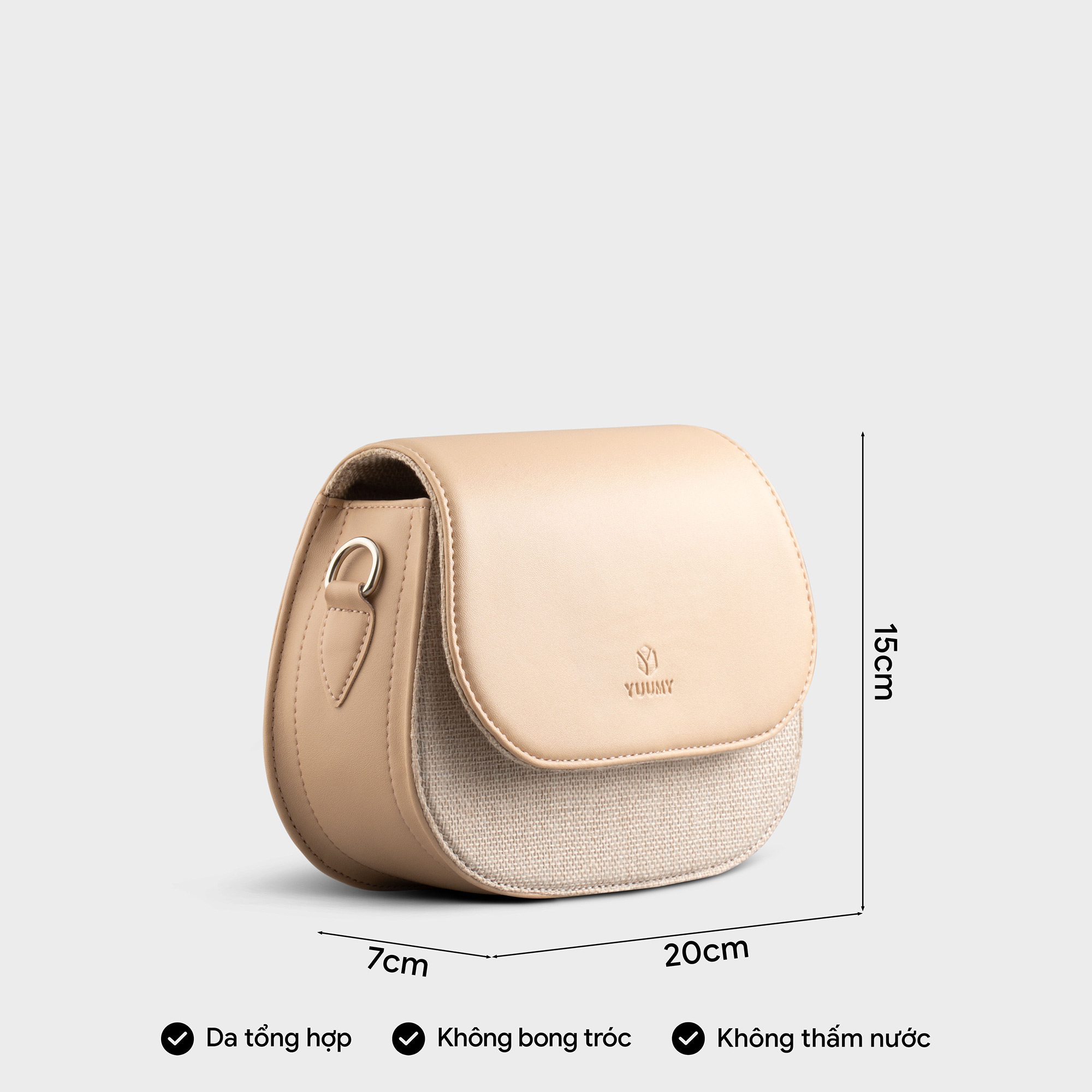 Túi đeo chéo da nữ dáng basic thời trang YUUMY Seasand YN213