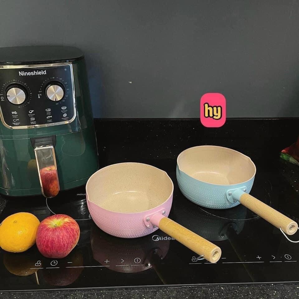 CHẢO ĐÁ HÀN 18CM MÀU SẮC - SẴN 3 MÀU