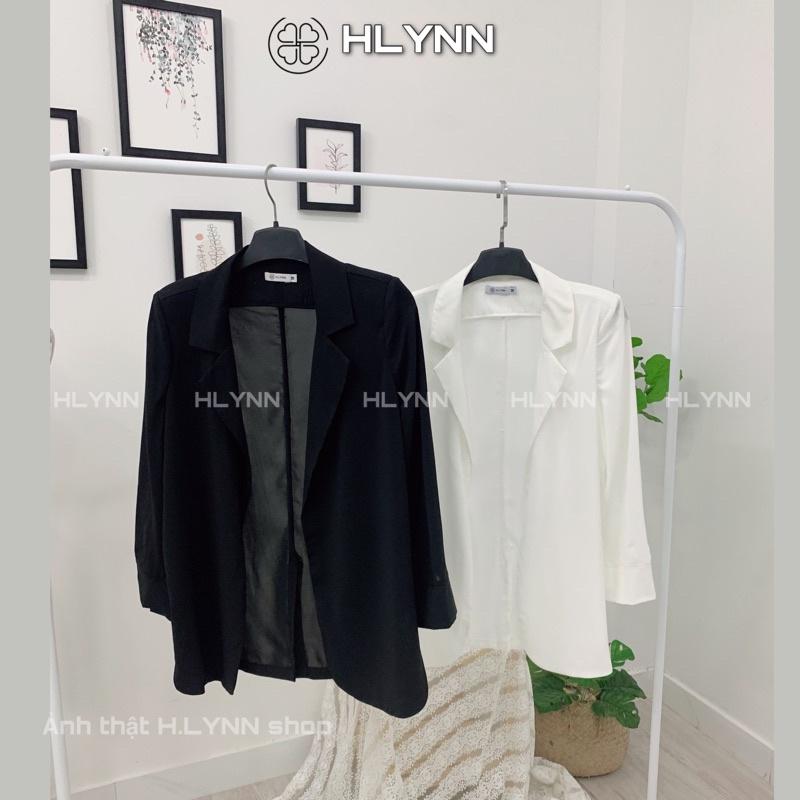 Áo vest blazer mỏng xẻ sườn có độn vai m130