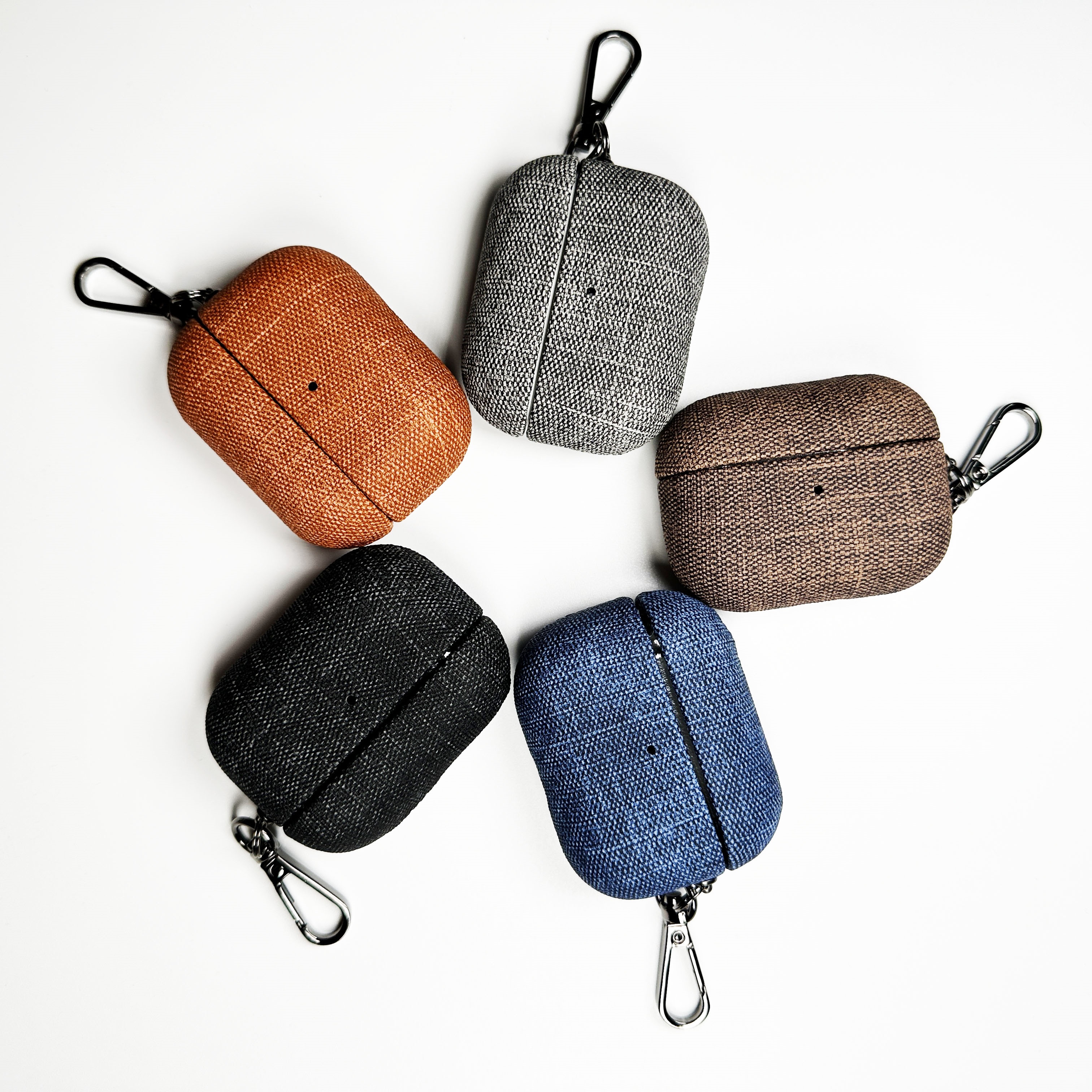 Bao Case Hybrid Vải Folio cho Airpods Pro / Airpods 3 / Airpods Pro 2 / Airpods 4 - Hàng Chính Hãng