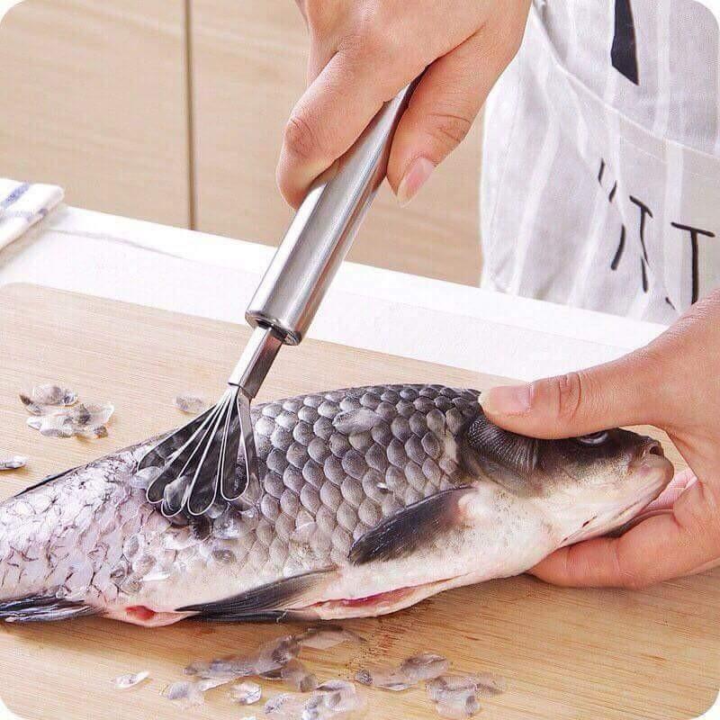 Dụng cụ đánh vảy cá inox 2 trong 1