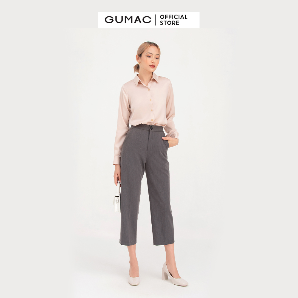 Quần tây nữ GUMAC QB752 ống suông