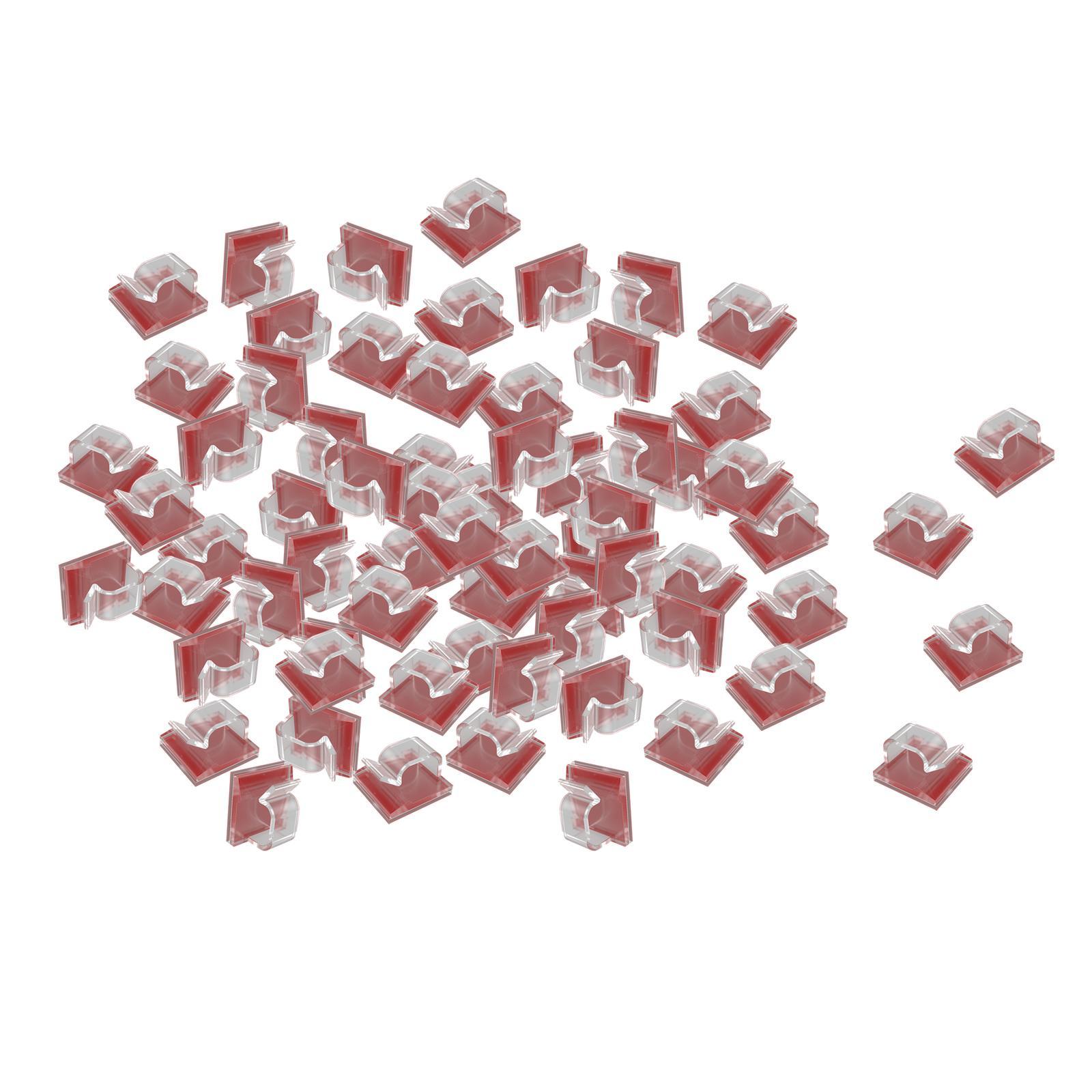 100Pcs Cable Clip Cords Management Self Gluey Supplies Cord Organizer Holder Wire Clamp for Blenders Juicer Pressure Cookers Coffee Maker