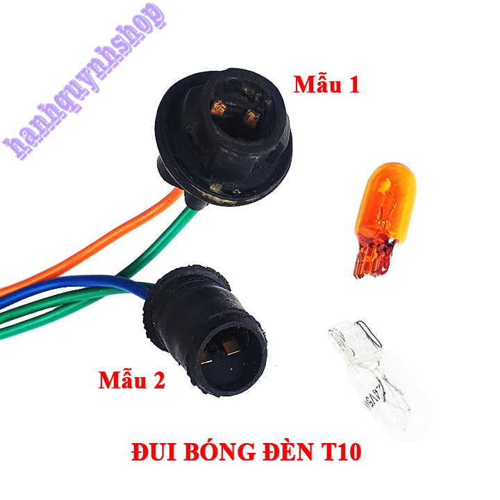 Đui bóng đèn T10 xi nhan, soi biển, demi, báo số ô tô xe máy