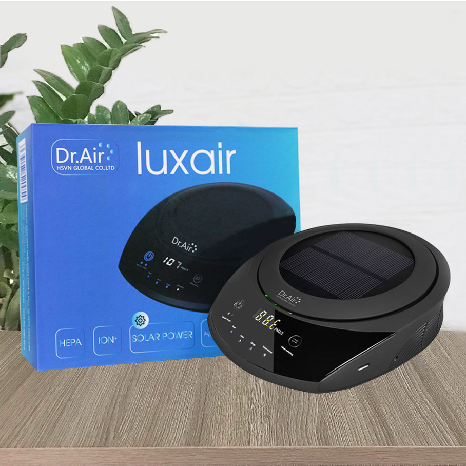 Máy lọc không khí tạo thơm Dr.Ozone Dr.Air luxair 3m2 - 20m2, máy lọc không khí ô tô năng lượng mặt trời - Hàng Chính Hãng