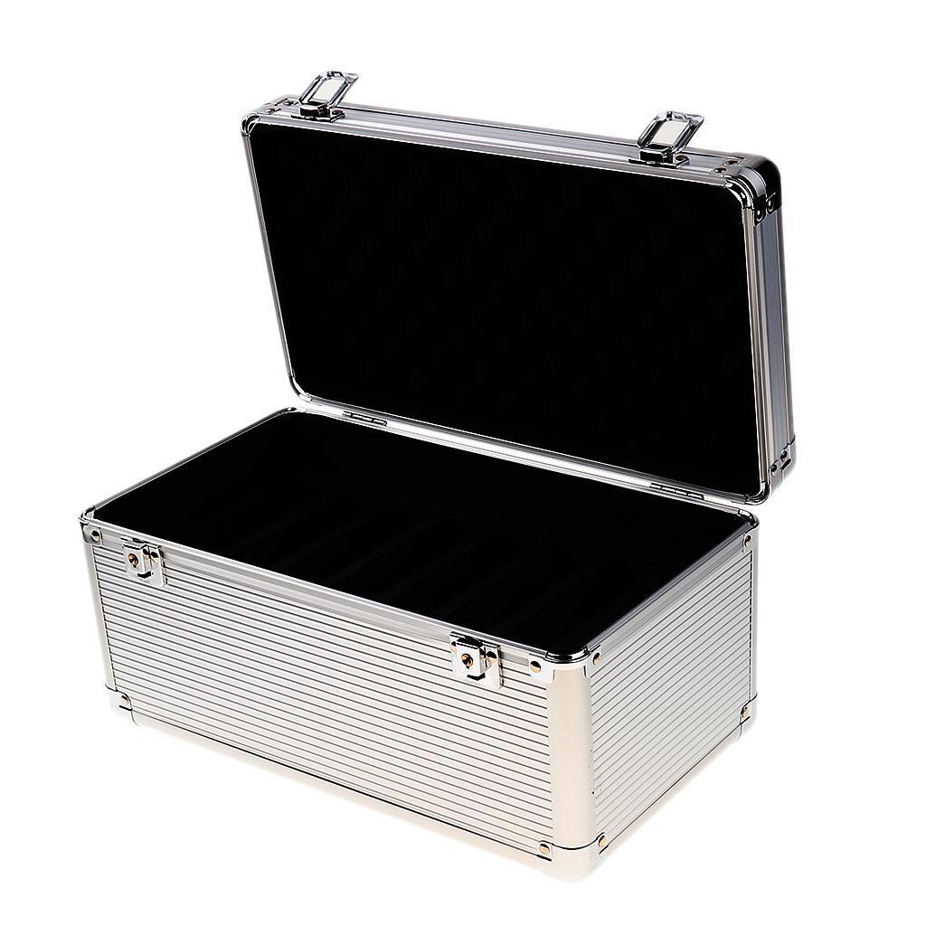 14-Bay 2.5"/3.5" SSD/HDD Protective Storage Carrying Box Aluminum