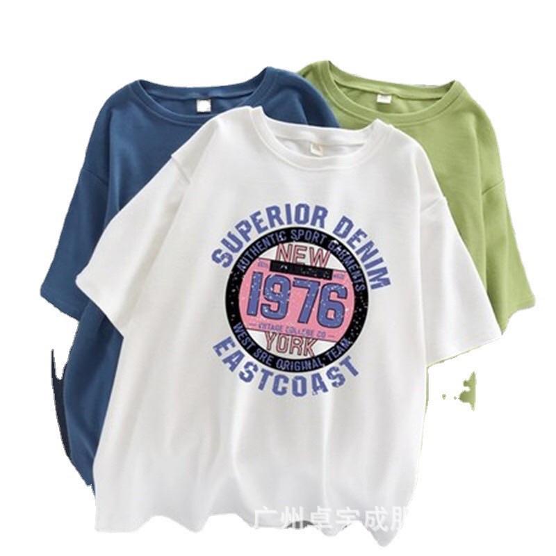 Áo Thun Unisex Form Rộng Hàng QC Cotton Oversize,Hình In Sắc Nét,Phong Cách Hàn Quốc TH205