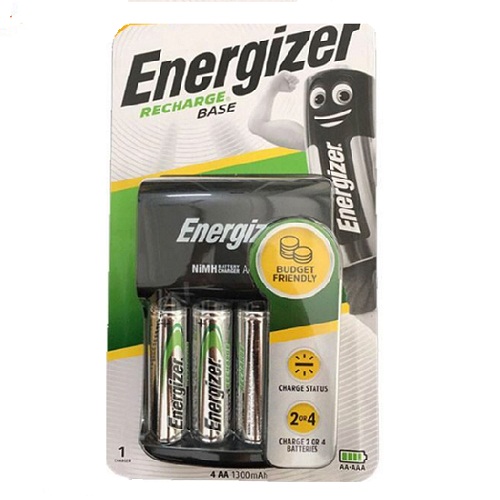 Máy sạc Pin ENERGIZER CHVC4 (kèm 4 viên pin sạc AA 1300 mAh) (Bao bì mới)