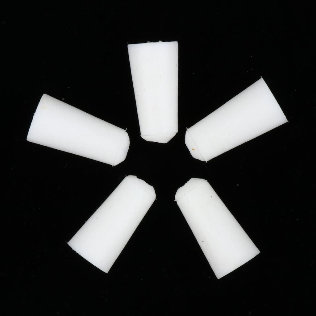 10 Pieces Lab Solid Tapered Silicone Plug Stopper Bung for Test Tube Bottle, 2 Sizes