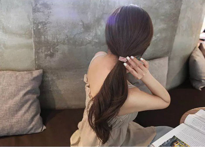 Combo 5 Dây Chun Buộc Tóc, Thun Cột Tóc Mảnh 3 Vòng Màu Sắc Nhã Nhặn SC23