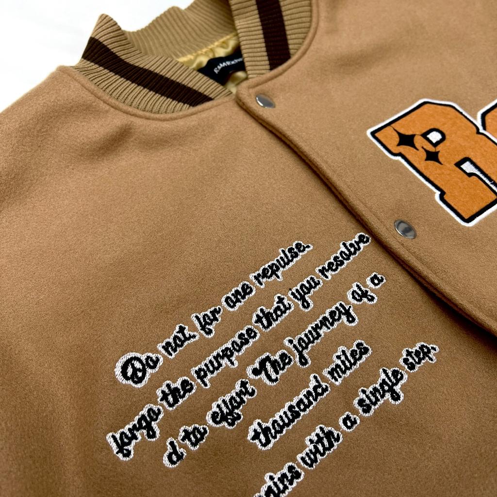 Áo khoác bomber local brand rg butterfly , varsity jacket nam nữ tay da , vasity bóng chày form rộng unisex - Gin store